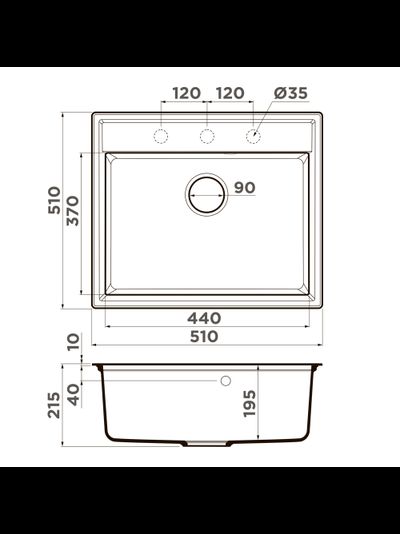Мойка OMOIKIRI DAISEN 51
