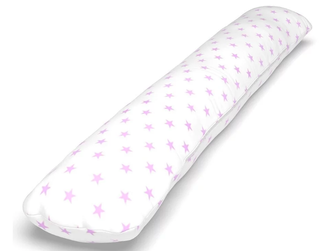 Подушка обнимашка для тела в рост 170 х 30 см шарики внутри, наволочка на молнии цвет на выбор