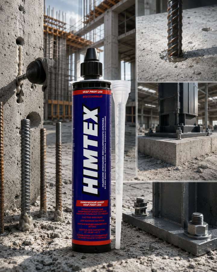 Химический анкер HIMTEX VESF PROFI 200 300 мл (виниловая смола) купить в Санкт-Петербурге