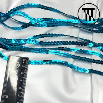 Пайетки на нитке, цв. Бирюза