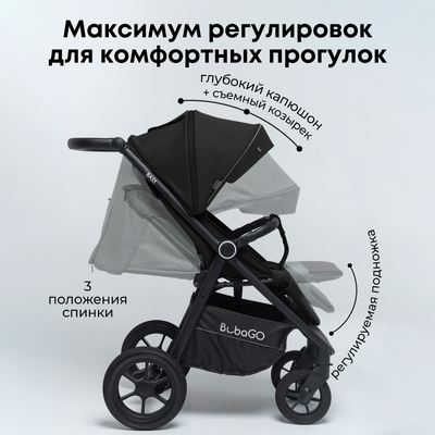 Детская коляска BUBAGO Bass Черный