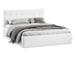 Спальня ДЖОЛИ - Кровать Тип 1 с подъемным механизмом Экокожа Polo white