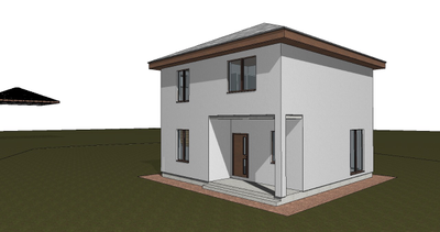 Двухэтажный дом с тремя спальнями 109м² (S105)