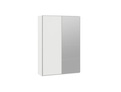 Шкаф-купе 2-х дверный «Траст» 1600 Белый снег,Белый снег/Зеркало