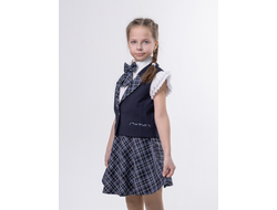 Жилет с воротом до пояса для девочки