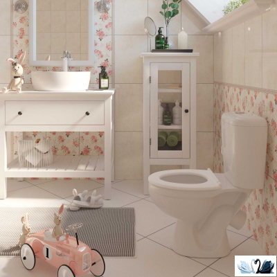 Унитаз-компакт Керамин Литл детский, белый, с бачком, сиденьем и механизмом Alcadrain