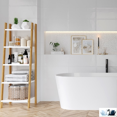 Плитка настенная Gracia Ceramica Sweety white wall 25 х 60 см белый рельеф