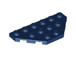 Wedge, Plate 3 x 6 Cut Corners, Dark Blue (2419 / 4500066 / 4613323 / 6127326)