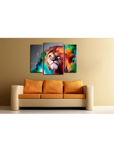 Модульная картина &quot;Король джунглей&quot;