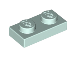 Plate 1 x 2, Light Aqua (3023 / 6015054 / 6146701)
