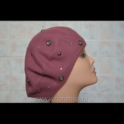 Фетровый сиреневый берет  Vizio Италия 3633