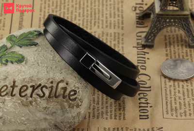 Кожаный браслет «Mr. Wulf»