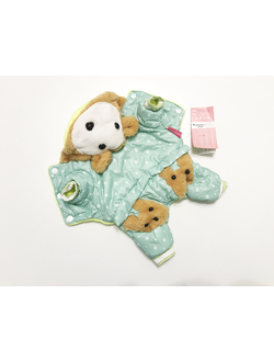 Комбинезон для собаки теплый Мишка голубой