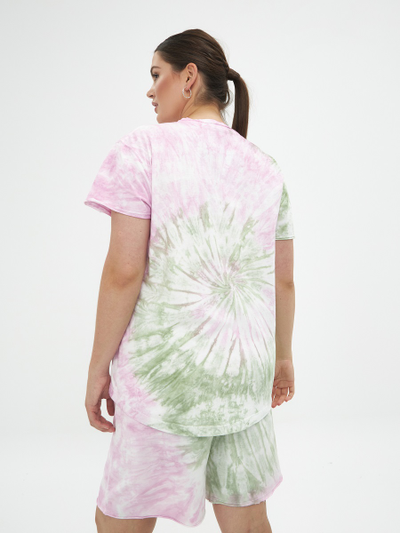 Топ трикотажный розовый