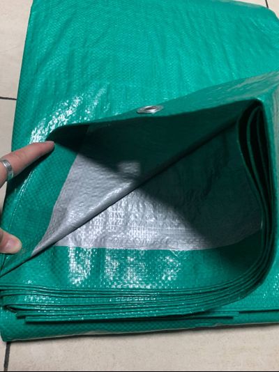 Тент Тарпаулин от дождя и солнца 4х5 м, 120 г/м2, шаг люверсов 0,5 м