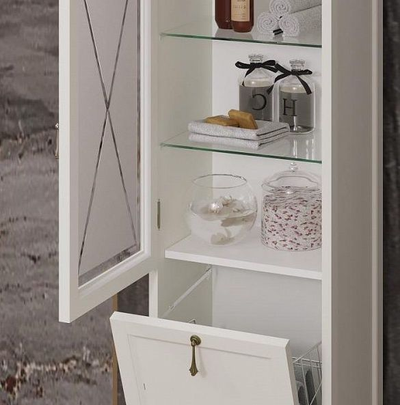 Пенал Opadiris Борджи 45 слоновая кость, левый