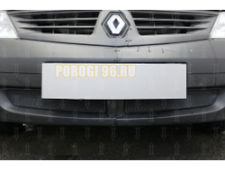Защита радиатора Renault Logan 2004-2009 black низ