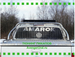 Защита кузова и заднего стекла со светодиодной фарой 75х42 мм (на крышку)