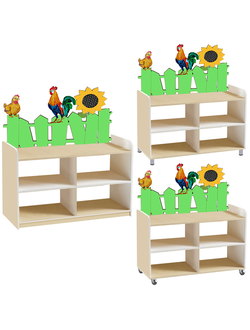 ТУМБА ДЛЯ ИГРУШЕК И ПОСОБИЙ 18 ОДНОСТОРОННЯЯ