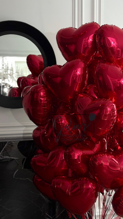 Красные сердца