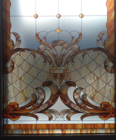 Витражная пленка, витражная пленка самоклеющаяся под заказ,пленочный витраж с классическим рисунком