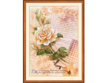 Письма о любви. Роза  рт-0035, Риолис (набор для вышивания нитками)