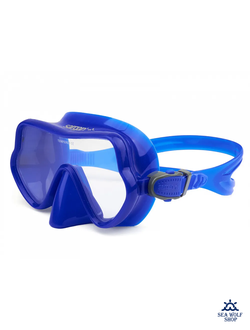 Маска с трубкой Sargan "БАТТЕРФЛЯЙ-М" черно-ярко синий