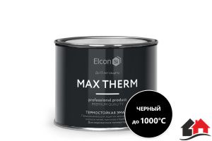 Эмаль термостойкая Elcon черная 0.4 кг (до 1000ºС)