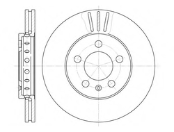 Диск передний тормозной