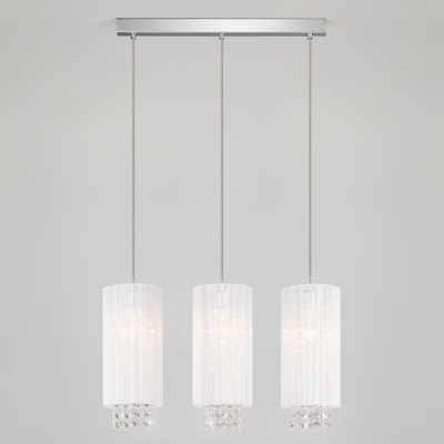 1188/3 ХРОМ Подвесной светильник с хрусталем Sirena хром