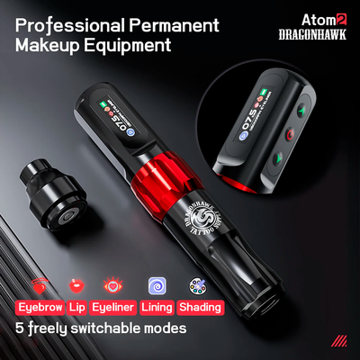 Беспроводная тату машинка Dragonhawk Atom2 Stroke 2.8mm Red