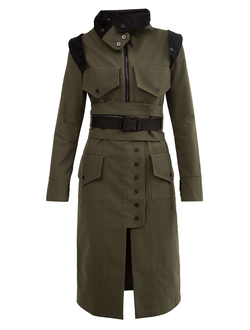 Концептуальный плащ трансформер в стиле милитари от WOMENSON