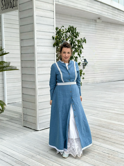 Платье  "Адмиральское" из крапивы