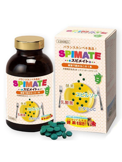 Algae Spimate — Спирулина для детей и взрослых  (120 капсул)
