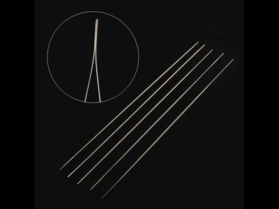 Набор гибких игл с очень большим ушком для нанизывания бисера и бусин - 6 штук