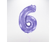 Цифра фольгированная, сиреневая (102см)