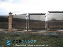 Ограждение из поликарбоната для частного дома под ключ