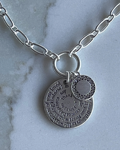 Колье "Письмо Себе" цвет серебро A&C (Норвегия)