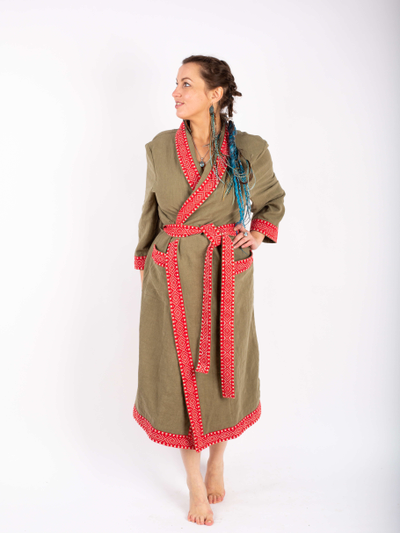 Халат для бани из крапивы "Легкий Пар"