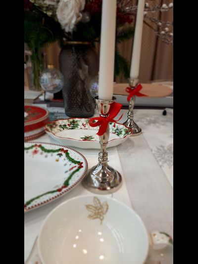 Подсвечник металлический, высота 22 см