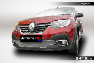 Premium защита радиатора для Renault Logan, Logan STEPWAY (2018-2021)