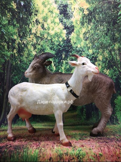 КОЗОЧКА садовая фигура 42*46см  1,7кг  полистоун - не боится влаги и перепадов температур  Россия 2348/012697