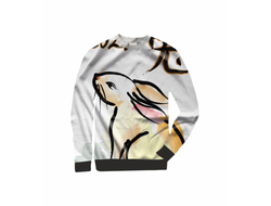 Свитшот 3D с полной запечаткой год Кролика №5