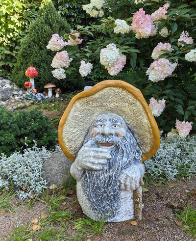 ГРИБ ПРЕДСКАЗАТЕЛЬ СЧАСТЬЯ - привлекает удачу и достаток в дом 63*48см  7кг   полистоун Россия 4376/016779**