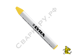 Мелок промышленный восковой LYRA (4940) 1429-007 желтый ф9.5х90мм по резине/шинам/металлу