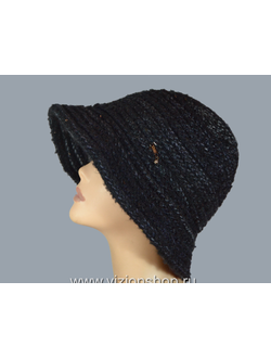 Черная женская вязаная шляпа с полями фото зимних шляп италии для женщин