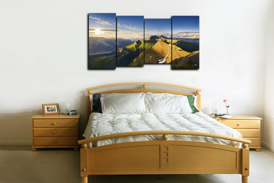 Модульная картина "Рассвет на горе"