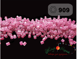 Toho Hexagon 11/0 - 5г - 909 ГЛЯНЦЕВЫЙ САХАРНАЯ ВАТА С ЖЕМЧУЖНЫМ БЛЕСКОМ