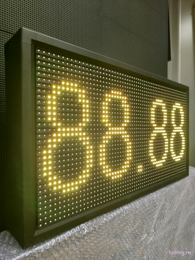 Ценовое табло для АЗС-370*690mm (желтый) 4 и 5 разрядный