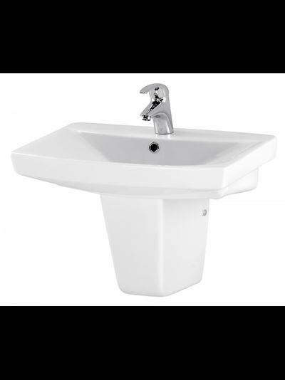 Раковина умывальник Cersanit Carina 50 55 60 70 см с пьедесталом или полупьедесталом